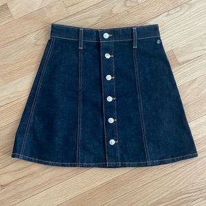 Alexa Chung for AG Adriano Goldschmied denim mini skirt
